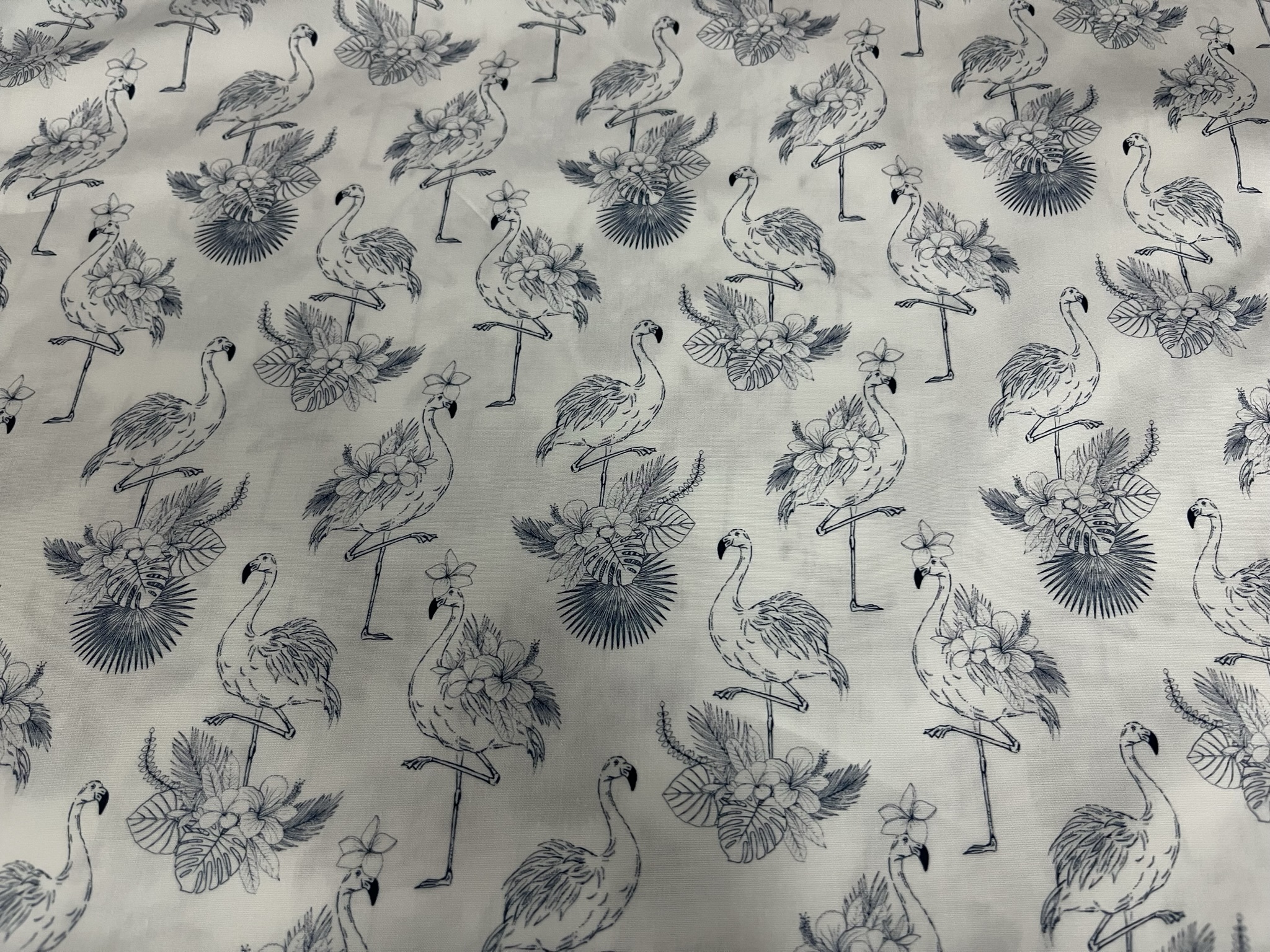 Baumwolle/ Webware Flamingo