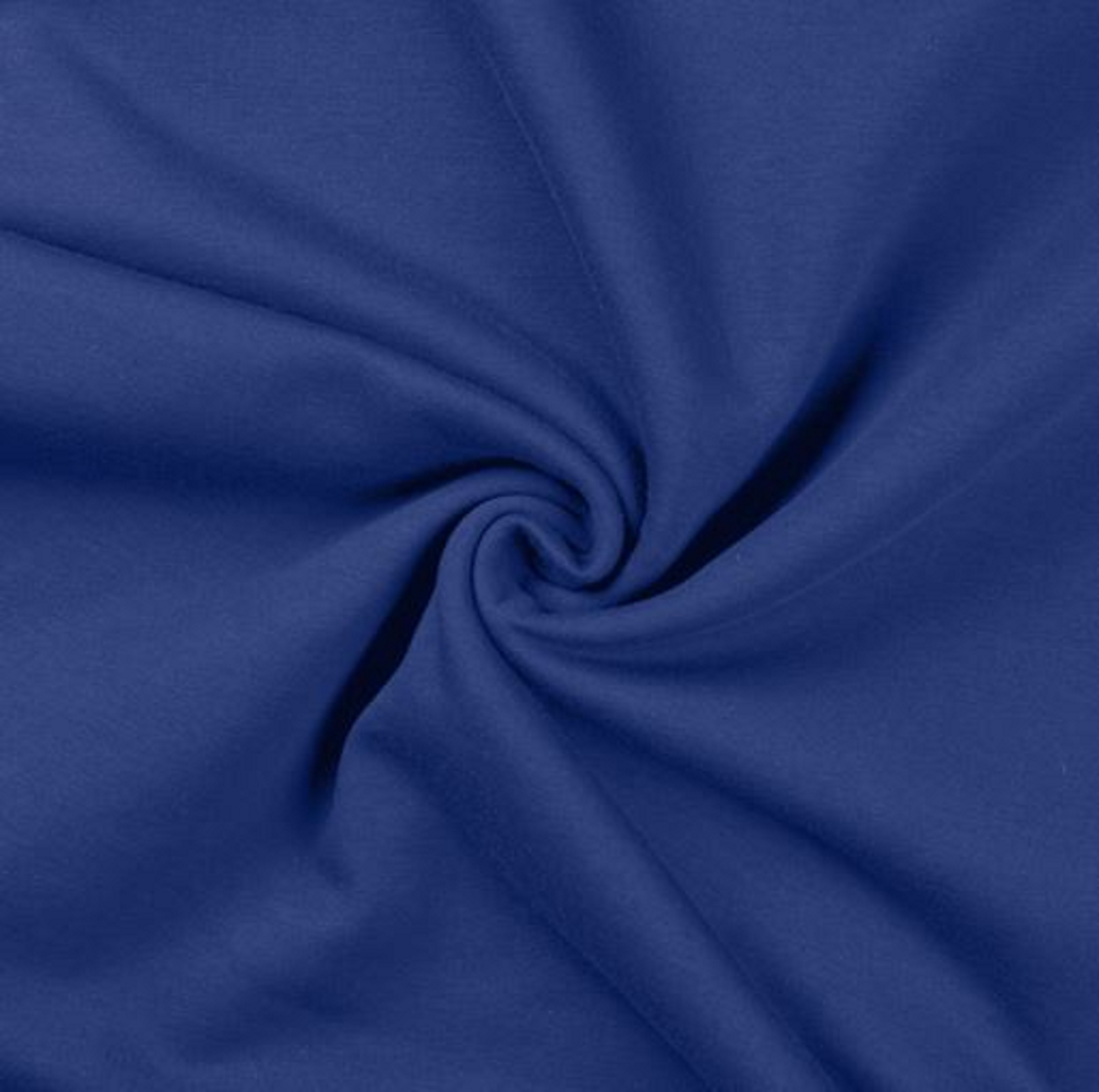 French Terry uni royalblau